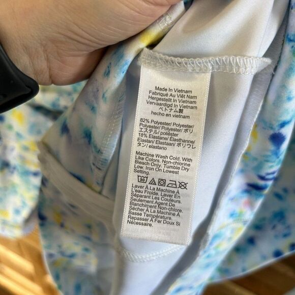 J. Crew Small Full Zip Athletic Long Sleeve Hoodie Hooded Tie Dye - Picture 9 of 10